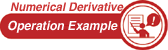 Numerical Derivative Operation Example