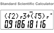 Standard Calculator Display