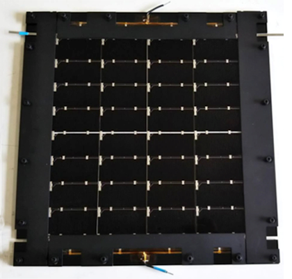 andem/silicon stacked solar cell module achieved a conversion efficiency of 33.66%