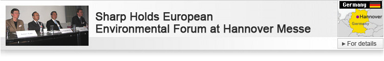 Sharp Holds European Environmental Forum at Hannover Messe