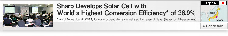 Sharp Develops Solar Cell with World’s Highest Conversion Efficiency of 36.9%