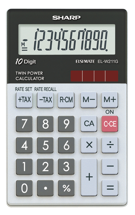 Sharp EL-334F calcolatrice Desktop Calcolatrice finanziaria Grigio  (SH-EL334FB)