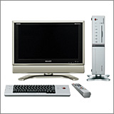 أجهزة تلفاز وكمبيوتر Internet AQUOS التلفاز: LD-37SP1؛ الكمبيوتر: PC-AX100M التلفاز: LD-32SP1؛ الكمبيوتر: PC-AX100M