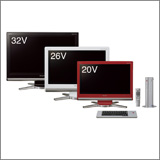أجهزة تلفاز وكمبيوتر Internet AQUOS التلفاز: LC-32D10/26D10/20D10 الكمبيوتر: PC-AX120S/AX80S/AX60S