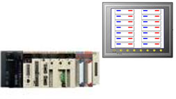 照明控制系统（PLC）的示意图