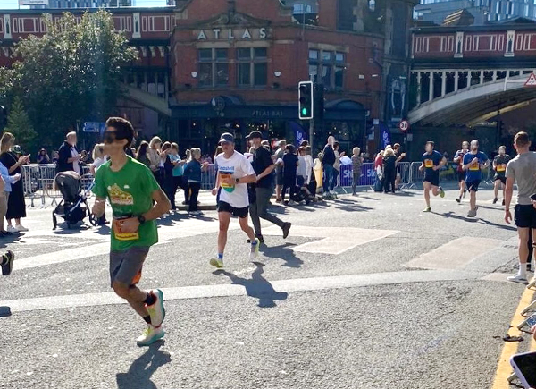 A scene from the Great Manchester Run