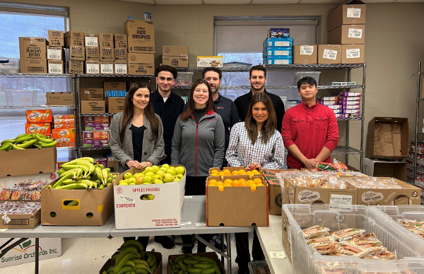 Participating employees and the food