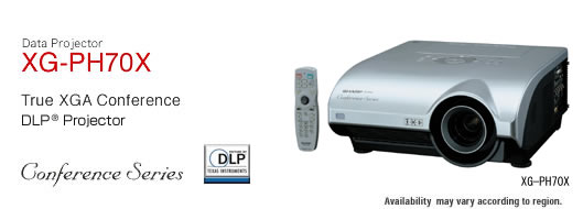 5200 LUMENS SHARP XG-PH70X CONFERENCE SERIES DLP PROJECTOR LOW HOURS! 