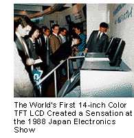 The World’s First 14-inch Color TFT LCD Created a Sensation at the 1988 Japan Electronics Show