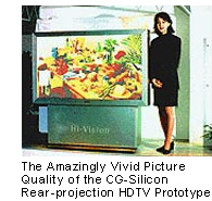 The Amazingly Vivid Picture Quality of the CG-Silicon Rear-projection HDTV Prototype