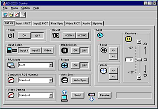 RS-232C Control Software